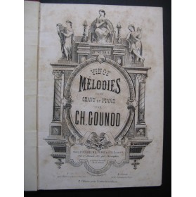 GOUNOD Charles Vingt Mélodies No 3 Chant Piano ca1875