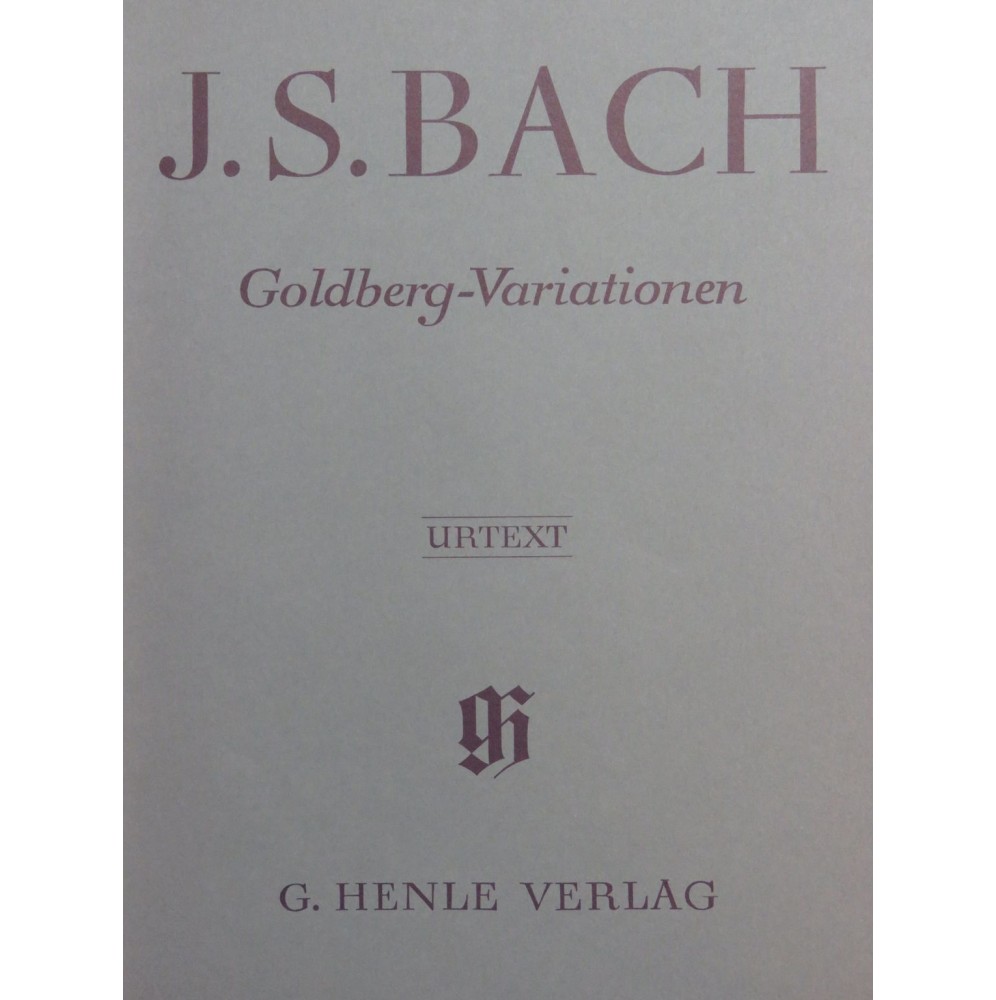 BACH J. S. Goldberg-Variationen Piano