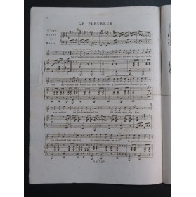 BERAT Frédéric Le Pleureur Chant Piano ou Harpe ca1830