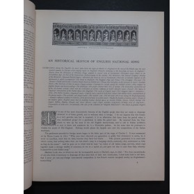 BARING-GOULD Sabine English Minstrelsie Vol 1 et 2 Chant Piano 1895