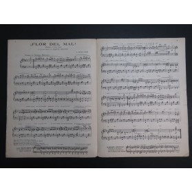 WOLTER F. Flor Del Mal Piano 1923