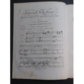 PAER Ferdinand L'Eroismo in Amore Duetto Chant Piano ou Harpe ca1820