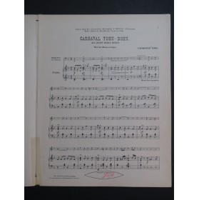 GEORGES-NÔB  Carnaval Tohu-Bohu Carnaval Liège Piano 1899