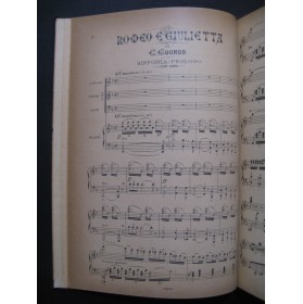 GOUNOD Charles Romeo e Giulietta Opéra Chant Piano 1874