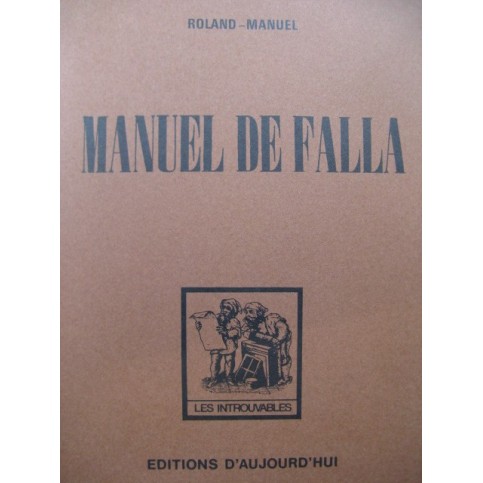 ROLAND MANUEL Manuel de Falla 1977