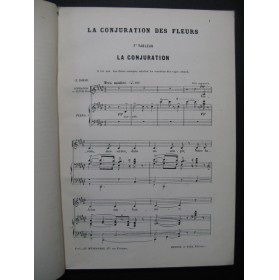 BOURGAULT-DUCOUDRAY L. A. La Conjuration des Fleurs Opéra Chant Piano 1883