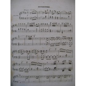 AUBER D. F. E. Le Duc d'Olonne Opéra Chant Piano 1842