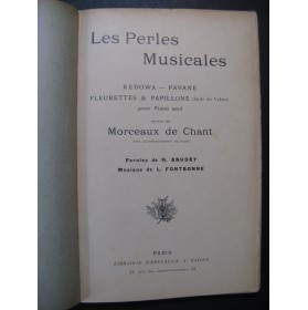 FONTBONNE Léon Les Perles Musicales Piano seul Chant Piano
