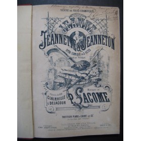 LACOME Paul Jeanne, Jeannette et Jeanneton Dédicace Opéra 1876