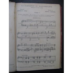 FÉVRIER Henry La Damnation de Blanchefleur Opéra 1920