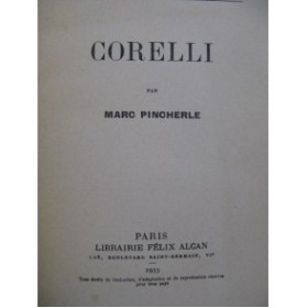 PINCHERLE Marc Corelli 1933