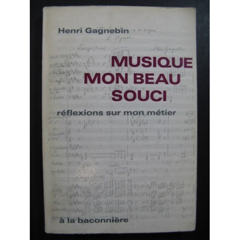 GAGNEBIN Henri Musique Mon Beau Souci 1968