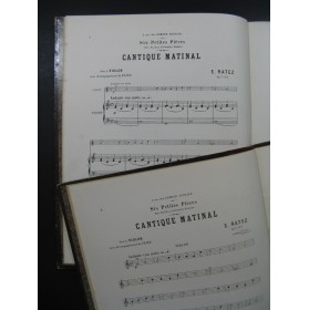RATEZ Emile PIERNÉ Gabriel Pièces pour Violon Piano ca1890