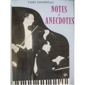JANOPOULO Tasso Notes et Anecdotes Dédicace 1957