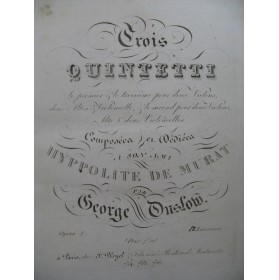 ONSLOW George Quintettes 1er Violon ca1810