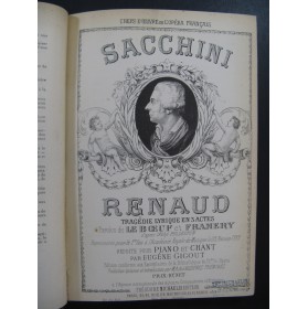 SACCHINI Antonio Renaud Opéra Chant Piano ca1880