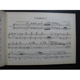 SCHUMANN Robert Symphonien Piano 4 mains XIXe