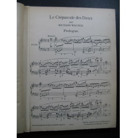 WAGNER Richard Le Crépuscule des Dieux Opéra Piano Chant