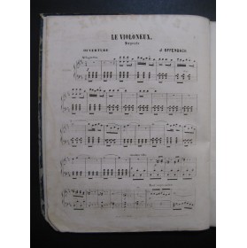 OFFENBACH Jacques Le Violoneux Légende Bretonne Chant Piano 1855