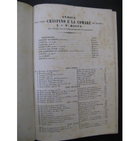 RICCI Luigi e Federico Crispino e La Comare Opéra Chant Piano ca1865
