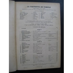 MESSAGER André La Fauvette du Temple Piano Chant Opéra 1885