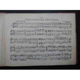 SCHUBERT Franz Marches Märsche Piano 4 mains 1901