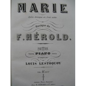 HÉROLD Ferdinand Marie Opéra Piano solo ca1870