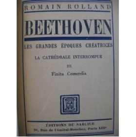 ROLLAND Romain Beethoven No 3 Finita Comoedia 1945
