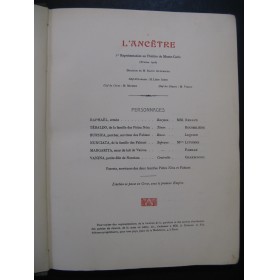 SAINT-SAËNS Camille L'ancêtre Chant Piano 1906