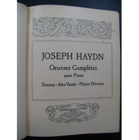 HAYDN Joseph Oeuvres Complètes pour Piano