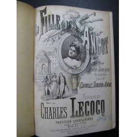 LECOCQ Charles La Fille de Madame Angot Opera Chant Piano 1873