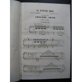 ADAM Adolphe Si j'étais Roi Opera Piano solo ca1857