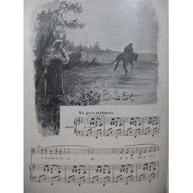 L'illustration Supplément Musical Piano solo Piano Chant 1897