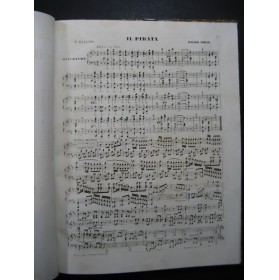 BELLINI Vincenzo Il Pirata Opéra Piano solo ca1850
