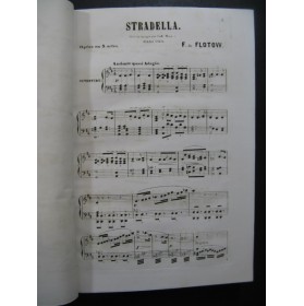 DE FLOTOW F. Stradella Opéra Piano solo ca1870