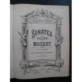 MOZART W. A. Sonates reliées Piano XIXe