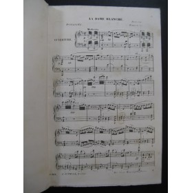 BOIELDIEU Adrien La Dame Blanche Opéra Piano solo XIXe