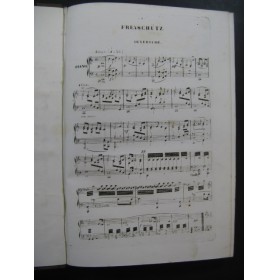 WEBER Le Freischütz Opéra Chant Piano ca1860