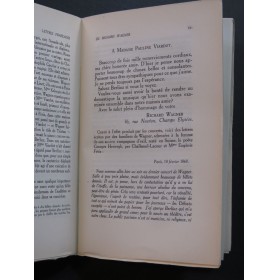 TIERSOT Julien Lettres Françaises de Richard Wagner 1935