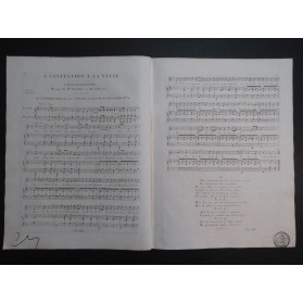 DE BEAUPLAN Amédée L'Invitation à la Valse Chant Piano ou Harpe ca1820