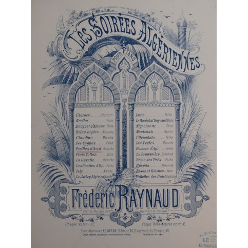 RAYNAUD Frédéric Feuilles d'Avril Piano