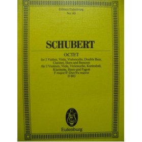 SCHUBERT Franz Octet D 803 Orchestre