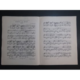 ACKERMANS Hippolyte Paris la Nuit Piano 1920
