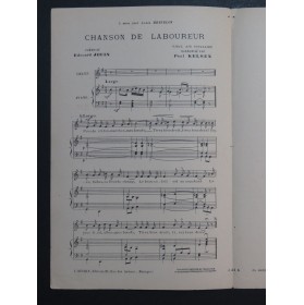 Chanson de Laboureur Paul Kelsen Chant Piano