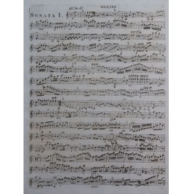 DUSSEK J. L. Trois Sonates op 24 Violon ca1810
