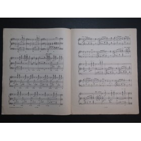 DECKER Walter Cloches dans le soir Piano 1920
