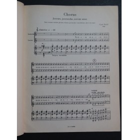 ORFF Carl Catulli Carmina Chant Piano 1943