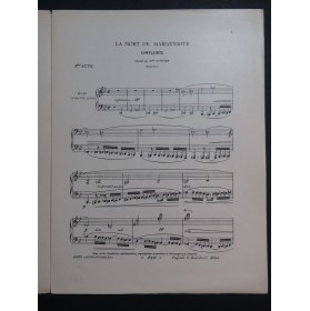 BOÏTO Arrigo Méphistophélès La Mort de Marguerite Chant Piano 1883