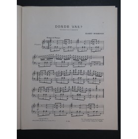 MORRISON Harry Don de Vas Piano 1919