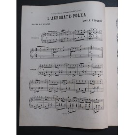 TEDESCO Émile L'Acrobate-Polka Piano ca1875